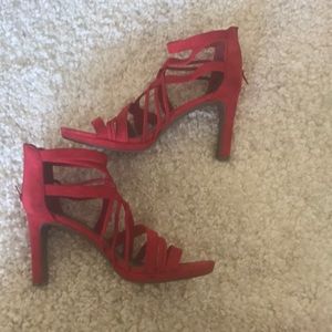 Red Suede Heels
